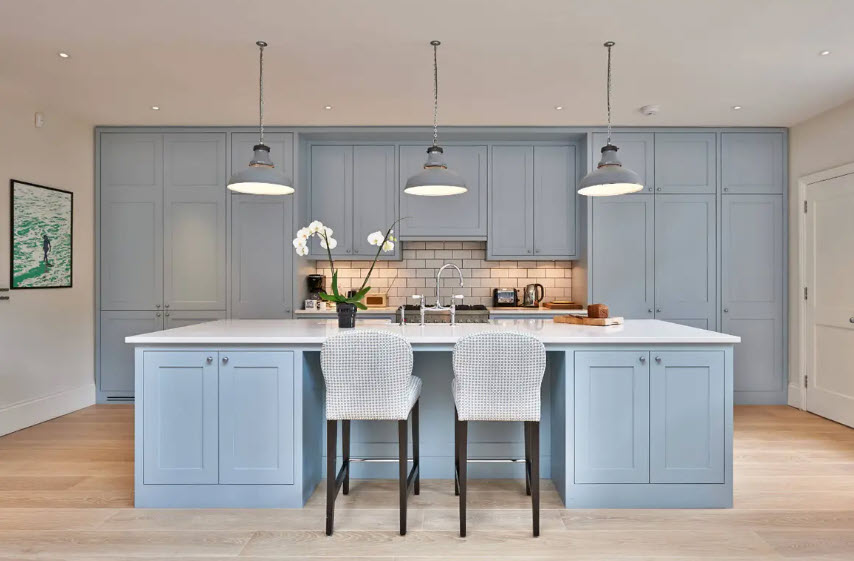 Add Depth to Your Kitchen With a Blue Cabinet Kitchen